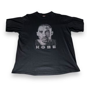 Hoss Tee U.S.A Black Gem Studded Kobe Bryant Face Shirt Men’s Size XL - Rare